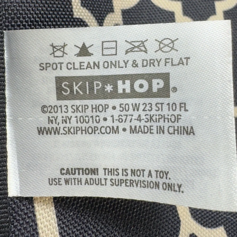 Skip Hop Travel Diaper Changing Pad Station & Bag Unisex black & tan